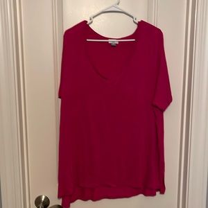 Pink short sleeve tee